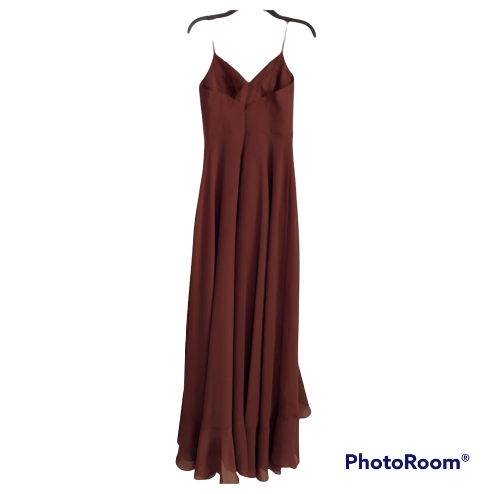 🔥SALE🔥 Sorella Vita Dusty Mauve Prom Dress Maxi Hi Low Evening Long Gown sz.8 - Picture 6 of 16